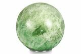 Polished Green Fluorite Sphere - Madagascar #246098-1